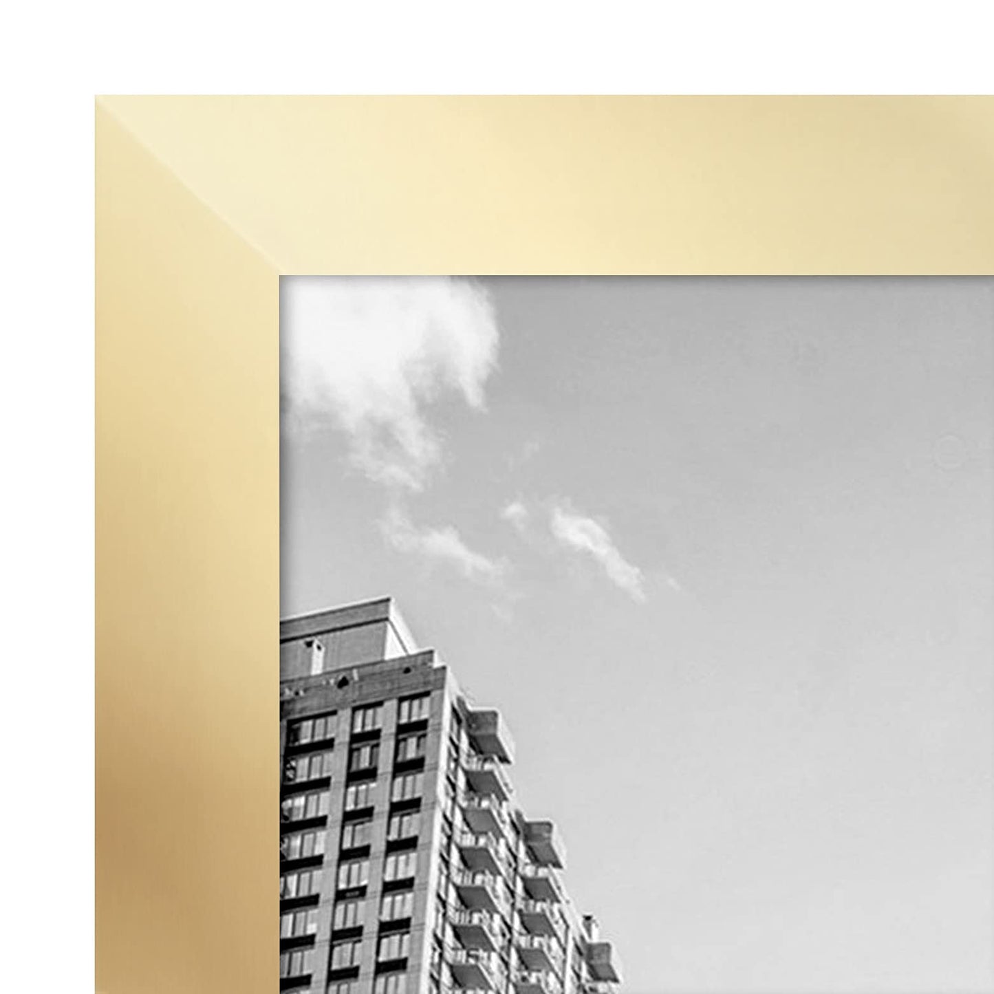 Americanflat 24x36 Poster Frame with Polished Plexiglass - Gold Picture Frame - Wide Photo Frames Made of Engineered Wood for Vertical or Horizontal Wall Display - Epic Collection - Gold