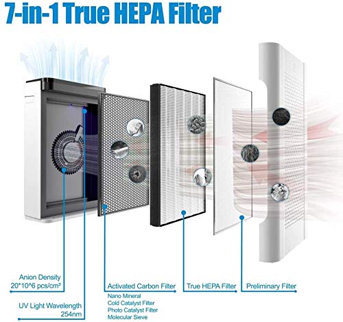 Airthereal Replacement True HEPA Filter for Pure Morning APH260 Air Purifier (2-Pack)