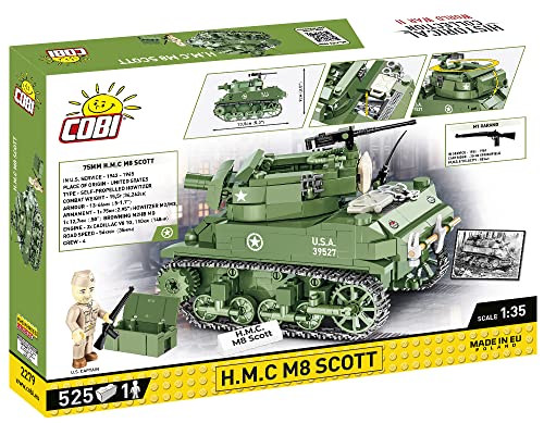 COBI Historical Collection World War II H.M.C M8 Scott Tank