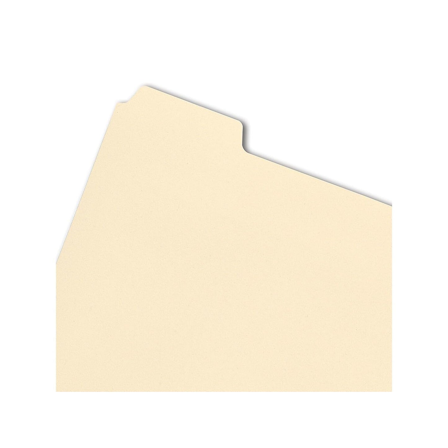 Smead Stackable Folder Divider with Fastener, Bottom 1/5-Cut Tab, Letter Size, Manila, 50 per Box (35600)
