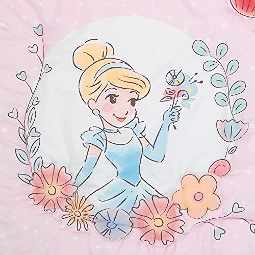 Lambs & Ivy (LAMCR) Disney Princesses Nursery Baby Crib Bedding Set, Pink, 3 Count