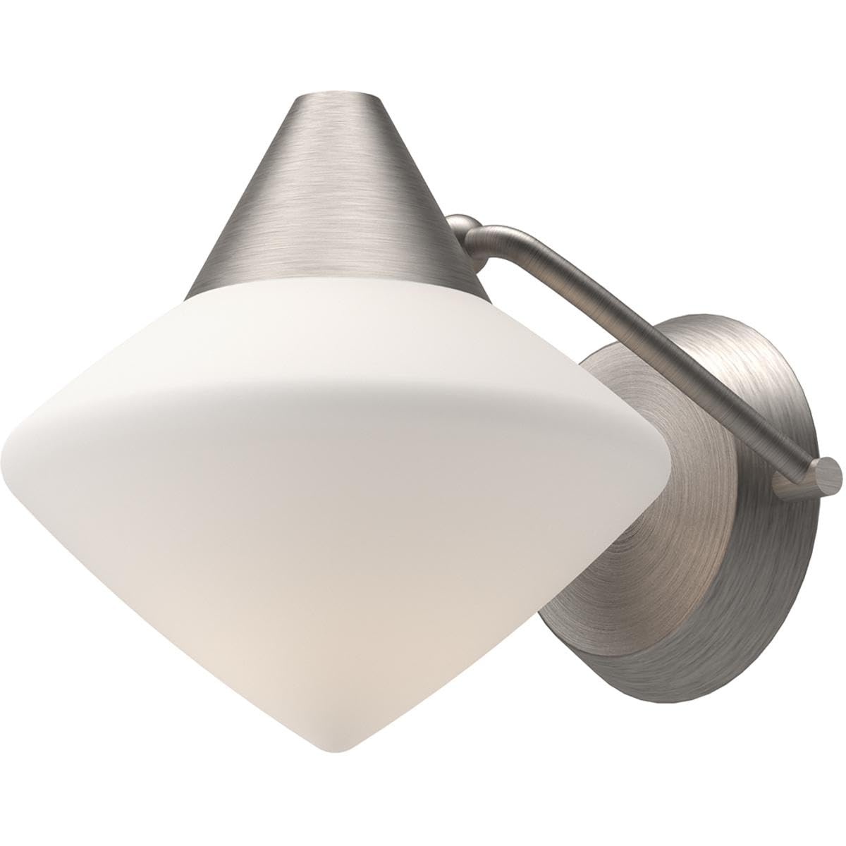 Alora Mood WV537508BNOP Nora Vanity, Brushed Nickel/Opal Matte Glass