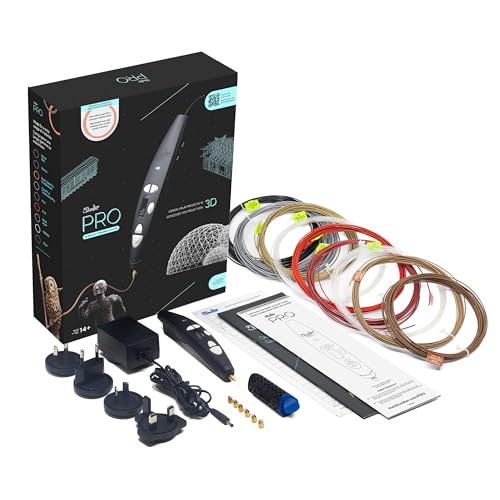 3Doodler PRO(2025) 3D Printing Pen, Design and Prototyping Tool for Creative Professionals, Includes Speciality Plastic Materials, Interchangable Nozzle Set and More