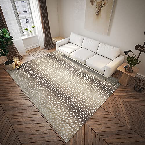 Addison Rugs Safari ASF33 Fawn Washable 2'3" x 7'6" Indoor Outdoor Hallway Runner Rug, Stain Resistant Washable Kitchen Area Carpet for Bathroom, Entry, Patio, Laundry and Bedroom Rug