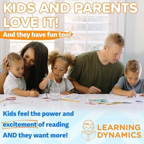 LEARNING DYNAMICS 4 Weeks to Read Program and 15 Minute Math Program – Includes 53 Books, Teaching Manuals, Activity Workbooks, CD, Flashcards, Manipulatives – Learn Math, Reading & Writing