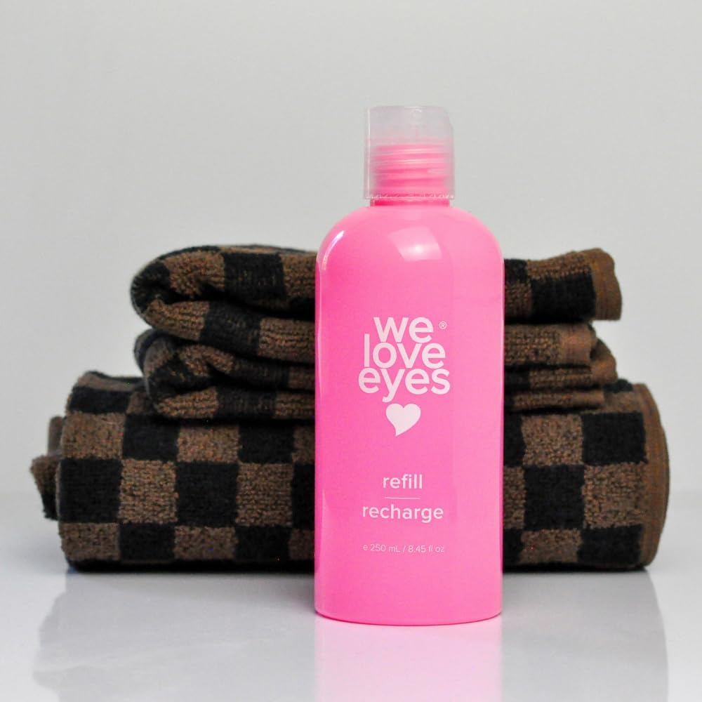 We Love Eyes - Tea Tree Water Eyelid Foaming Cleanser 250mL Refill Size - For Eyelash Extension Home Care, Extend Lash Retention, Non-Irritating Formula