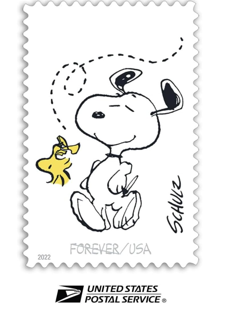 United States Postal Service Charles M. Schulz First Class Forever Stamps 2022-1 Sheet / 20 Pcs