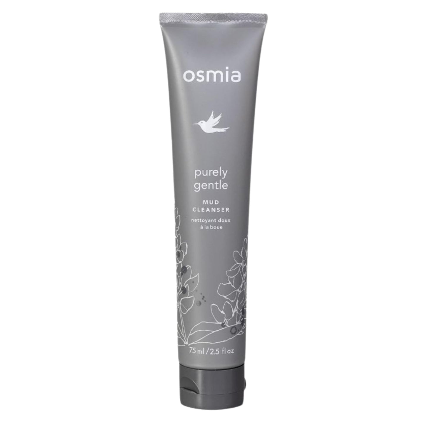Osmia - Natural Purely Gentle Mud Cleanser | Clean Beauty For Healthy Skin (2.5 fl oz | 75 ml)