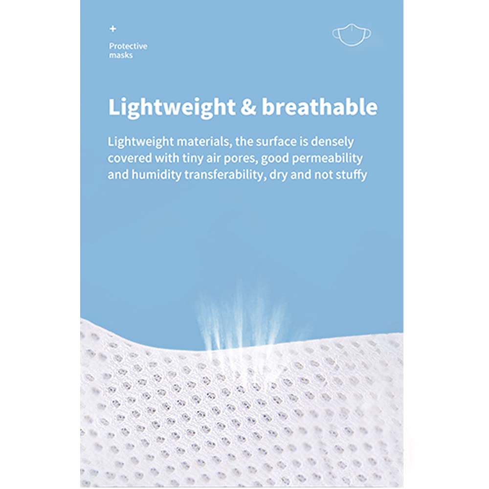 2,000pcs Disposable Face Masks- 3 Ply Breathable Mask For Adults - Blue (40 Packs of 50)
