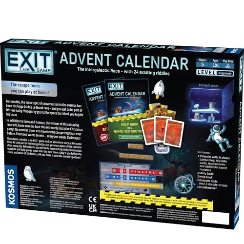 EXIT: The Game - Advent Calendar - The Intergalactic Race | Holiday Escape Room | 24 Days of Riddles | Christmas Traditon | Space Game