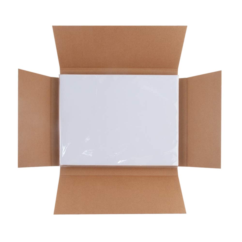 L LIKED 500 Sheets 8.5 x 11 Full Sheet Label, Matte, White Sticker Paper for Laser & Inkjet Printer, Strong Adhesive (500 PCS)