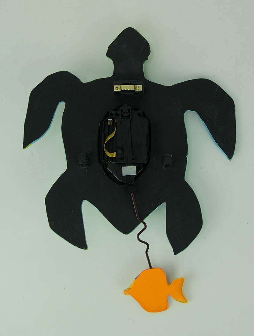 Allen Designs P1858 Whimsical Turtle Pendulum Wall Clock Sup Dude?