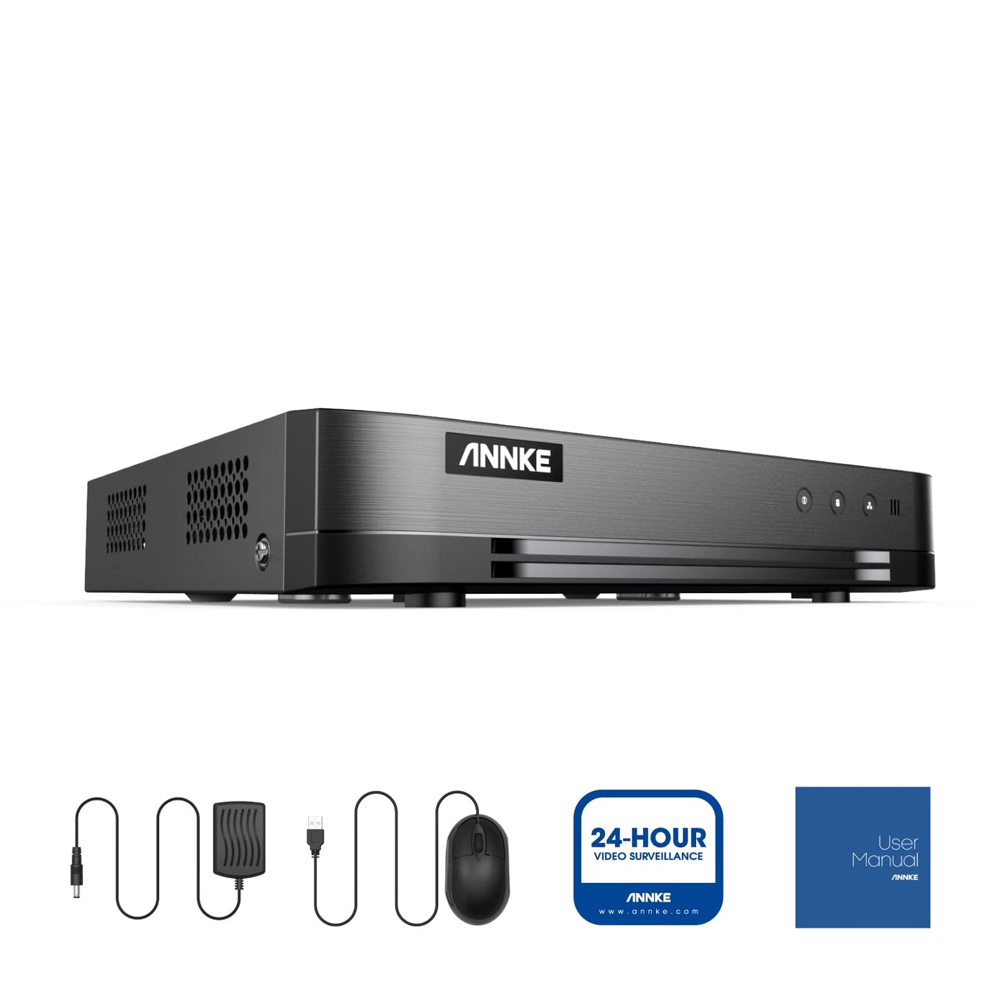 ANNKE 16Channel 1080P Lite Security Digital Video Recorder with AI Human/Vehicle Detection, H.265+ Video Compression for Bandwidth Efficiency, 16CH 5-in-1 CCTV DVR for Surveillance Camera, NO HDD