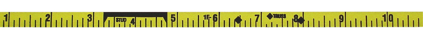 ProTape, Auto-Rewind Tape Measure (3/8" wide x 100' long),Nylon Coated Blade 47322 (900B), Increments by 1/8th of an inch.