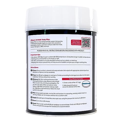 J-B Weld Body Filler - 1 Gallon - Automotive & Home