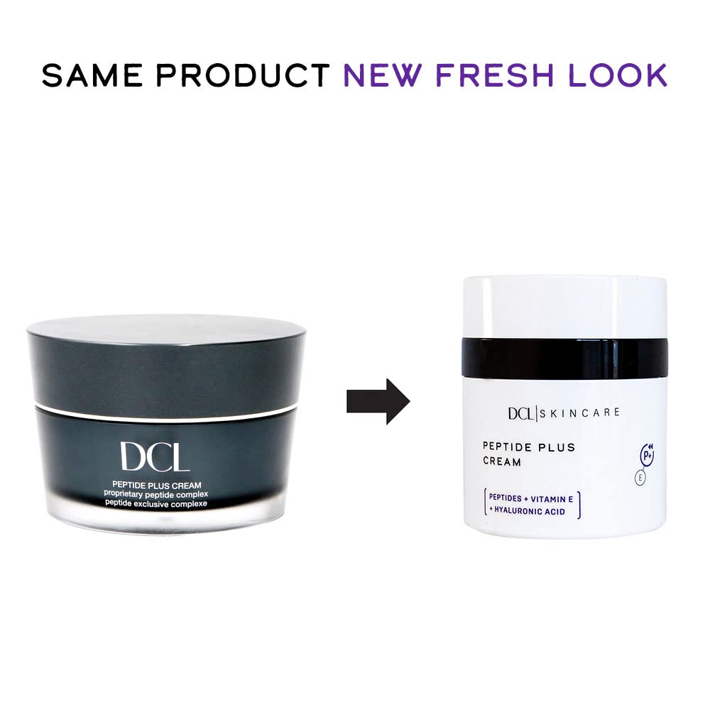 DCL Skincare Peptide Plus Cream for Wrinkle Defense & Collagen Production, 1.7 Fl oz