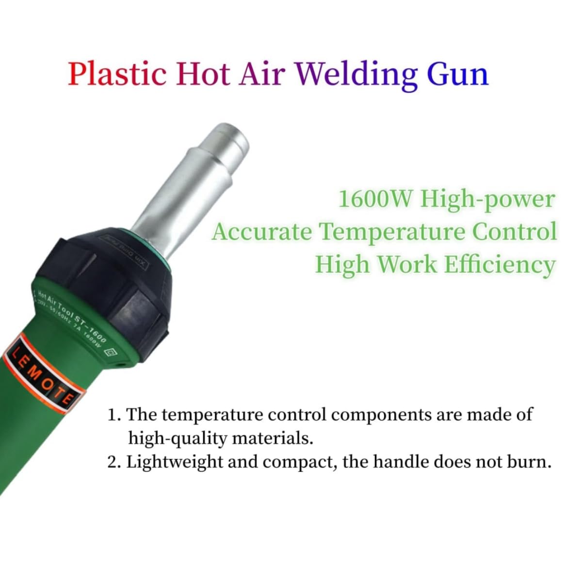 110V Hot Air Gun Welding Torch 1600W Heat Gun Plastic Welder Roofing Welder Kits