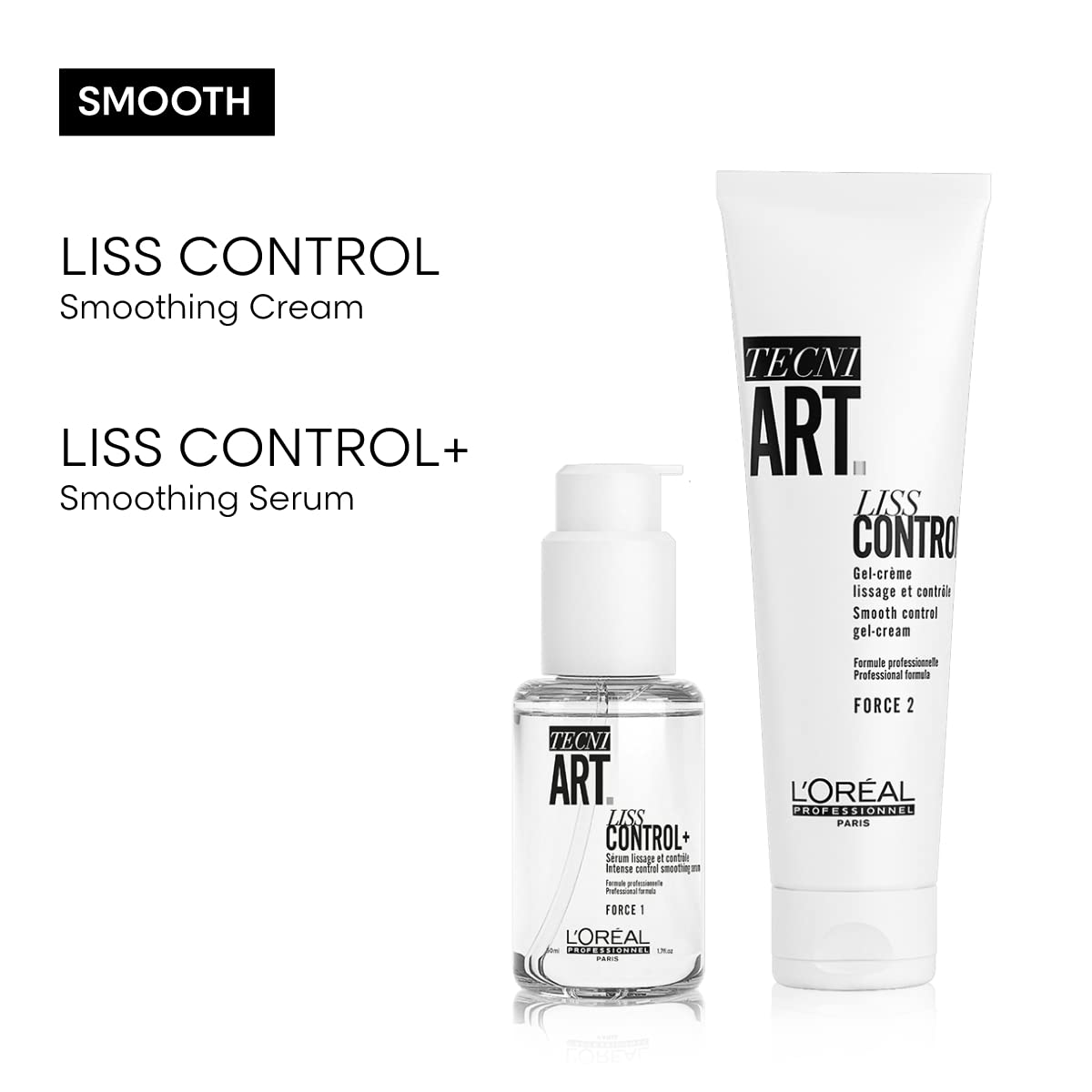 L'Oreal Professionnel Liss Control - Provides Humidity Protection, Smoothing Cream, Manages Frizz and Provides Light Hold For All Hair Types