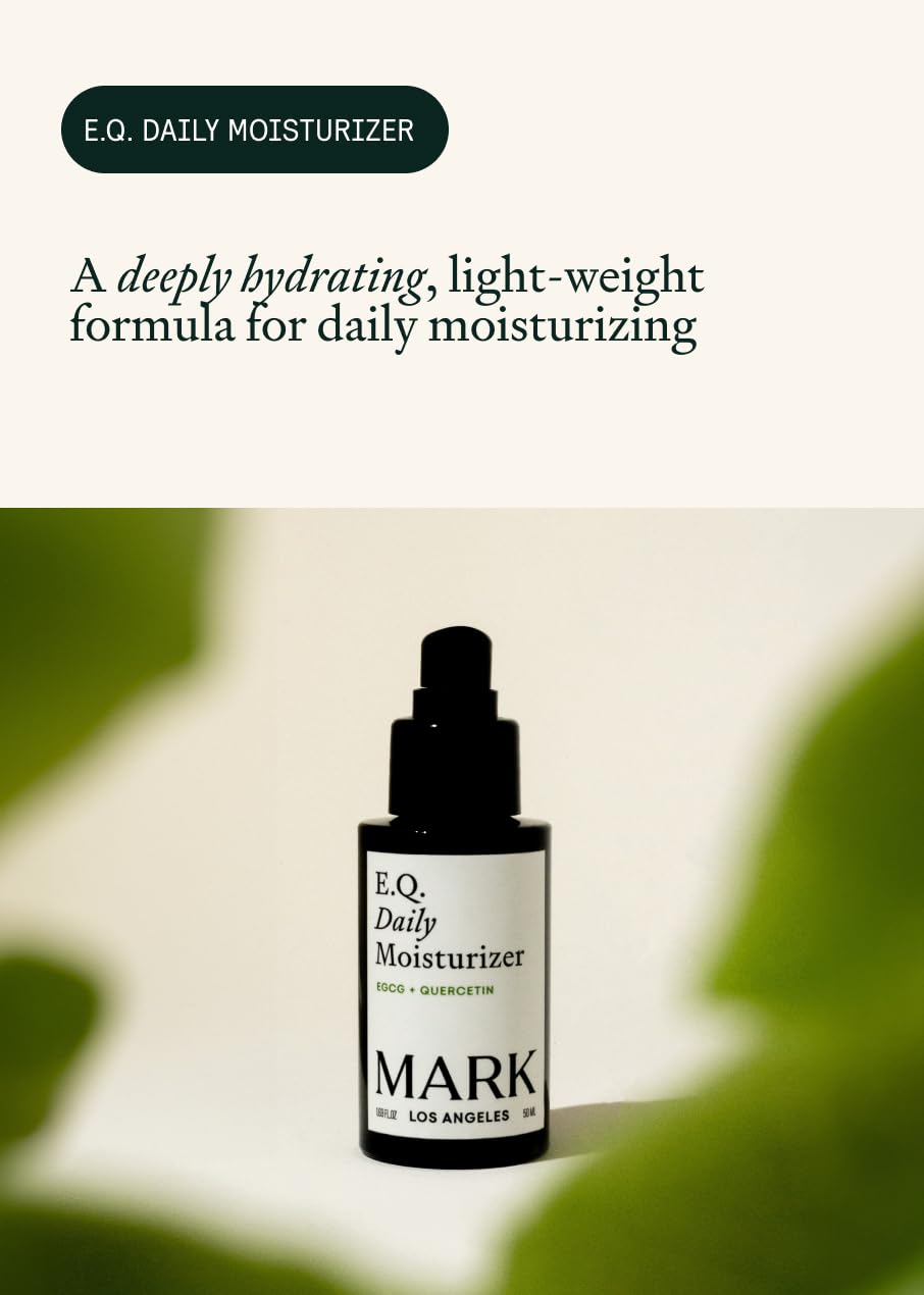 MARK Los Angeles E.Q. Daily Moisturizer™ | Lightweight Hydration | Improves Skin Texture | Reduces Redness and Promotes a Healthy Complexion and Blemish Control |1.69 fl. oz, 50 ml