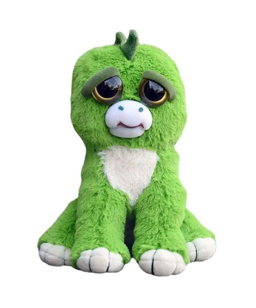 William Mark Feisty Pets Extinct Eddie Adorable Plush Stuffed Stegosaurus that Turns Feisty with a Squeeze