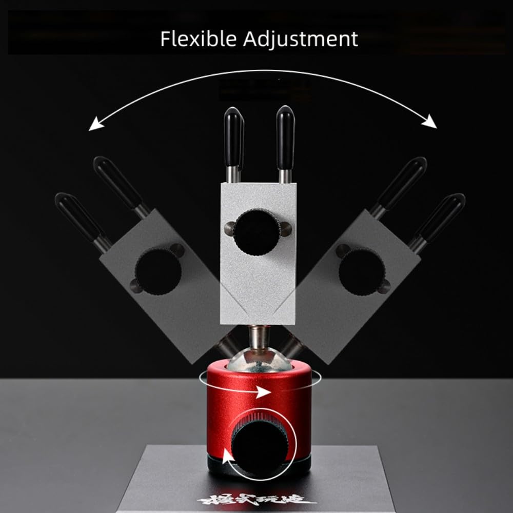 ANSAI Tabletop Vise Mini Vice Spherical Rotating Metal Base for Hobbies