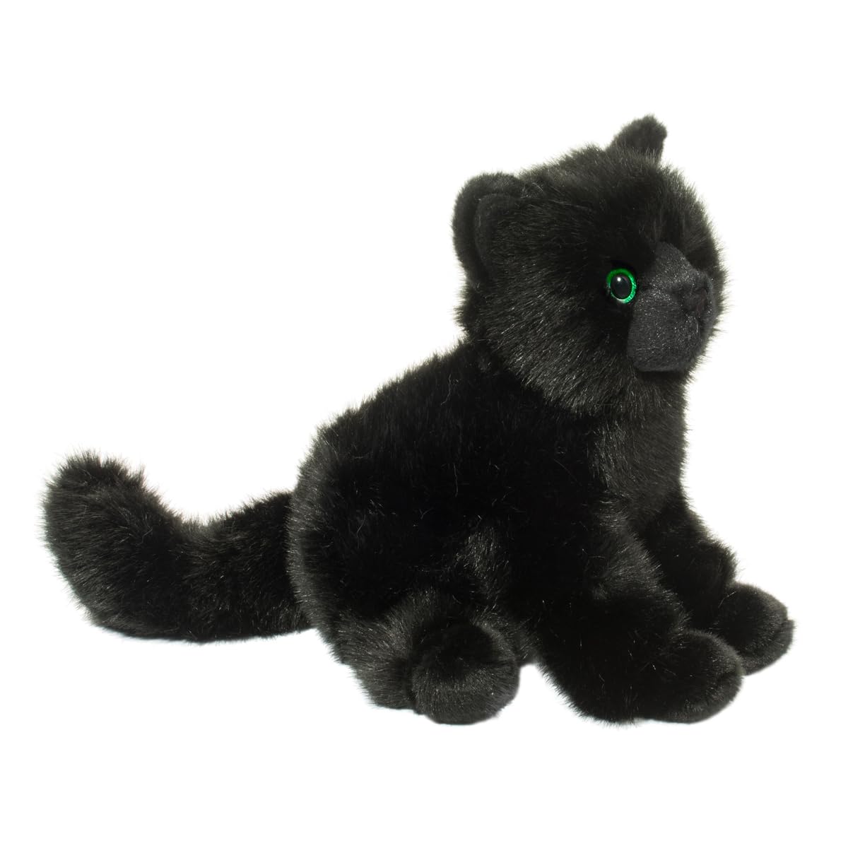 Douglas Salem Black Cat Plush Stuffed Animal - 9 Inch Tall Sitting
