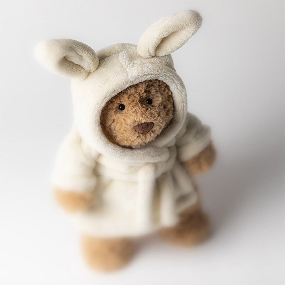 Jellycat Bartholomew Bear with Bathrobe Stuffed Animal Plush