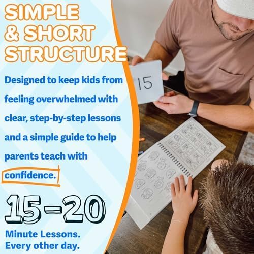 LEARNING DYNAMICS 4 Weeks to Read Program and 15 Minute Math Program – Includes 53 Books, Teaching Manuals, Activity Workbooks, CD, Flashcards, Manipulatives – Learn Math, Reading & Writing