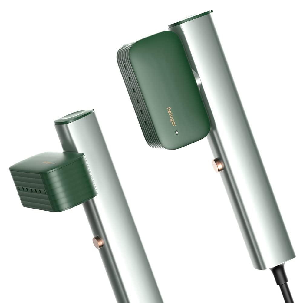 Nesugar G2 Travel Garment Steamer - Handheld Garment Steamer for Instant Wrinkle Smoothing - Rotating Head - Quick Heat-Up - Sleek Profile - Compact Size - Flat Ironing