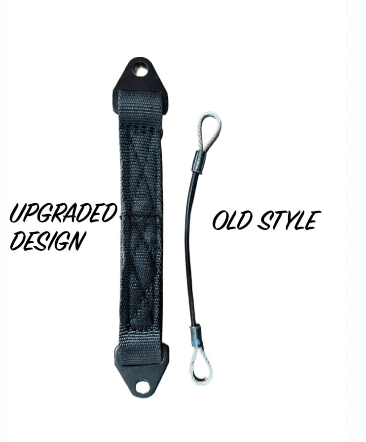 Heavy-Duty Door Limit Straps for Can-Am Defender & Defender Max Limited (2020-Present) | Extra-Long for Wider Door Opening | 2-Pack, Black
