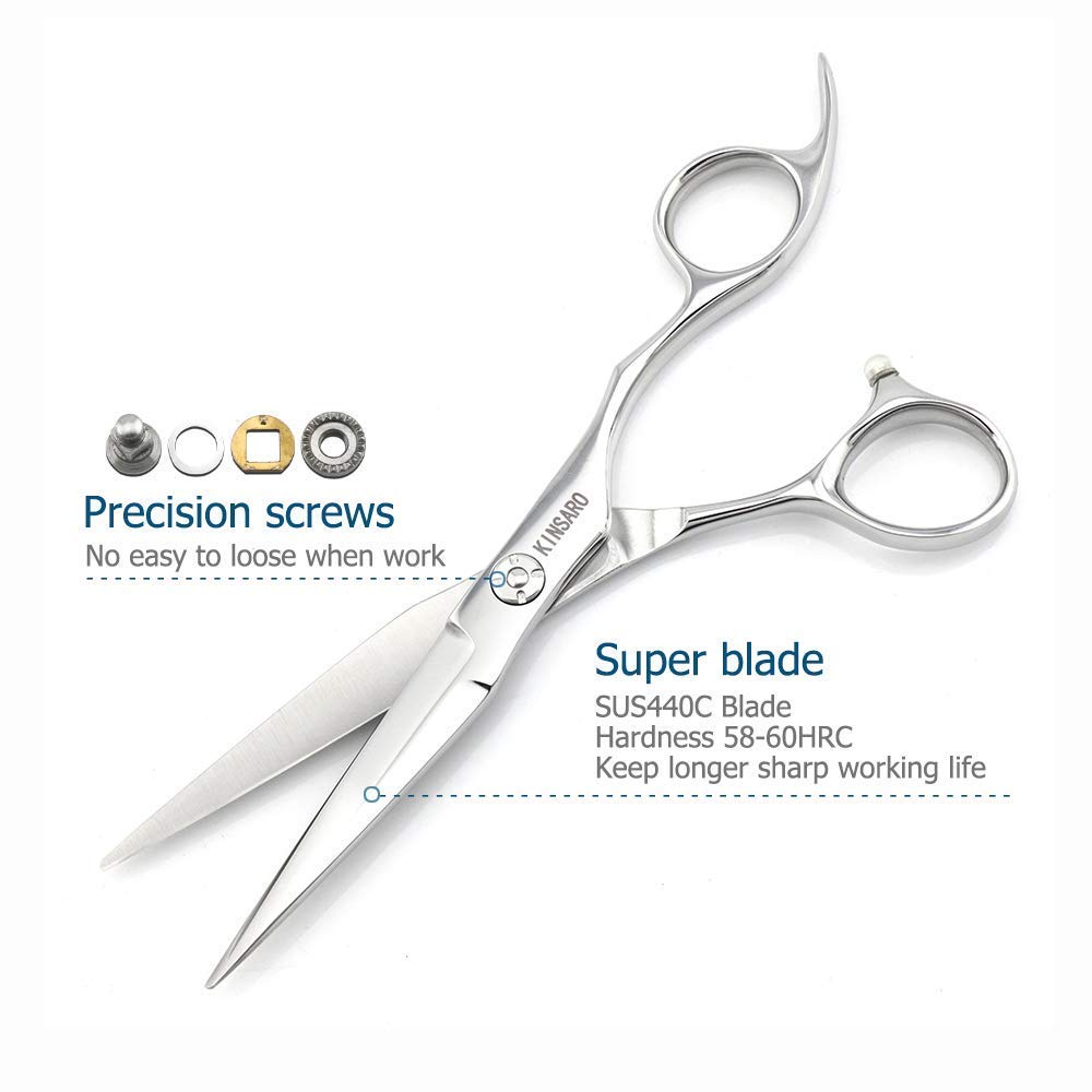 6 INCH Professional Hair Scissors Hair Cutting Scissors Hair Shears and 5.5 INCH Hair Thinning Scissors Barber Scissors JP Steel Kinsaro