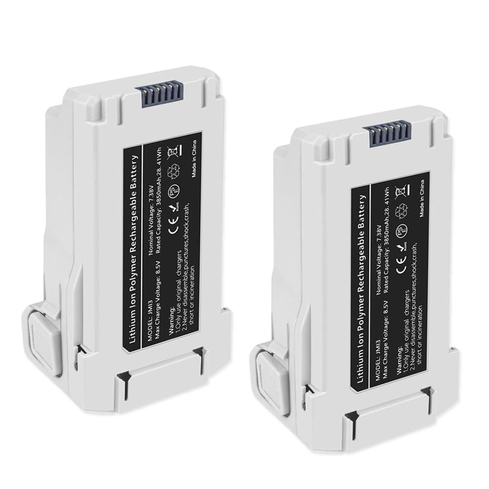 JHTC Intelligent Flight Mini 3 Battery Plus 2-Pack 3850mAh Replace for Mini 3/Mini 3 Pro Battery Compatible with Mini 3 / Mini 3 Pro Drone