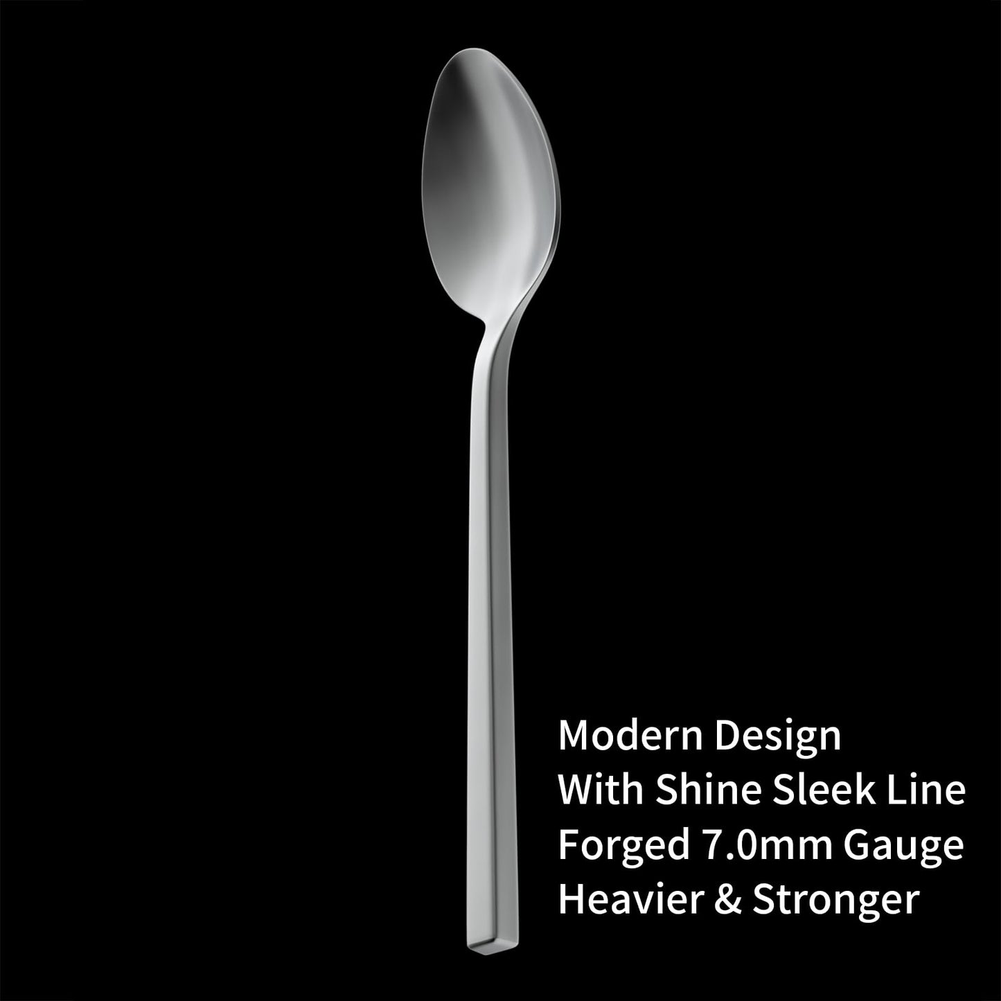Alata Cube 20-Piece Forged Silverware Set Stainless Steel Flatware Set,Service for 4,Matte Satin Polished Cutlery Set,Dishwasher Safe