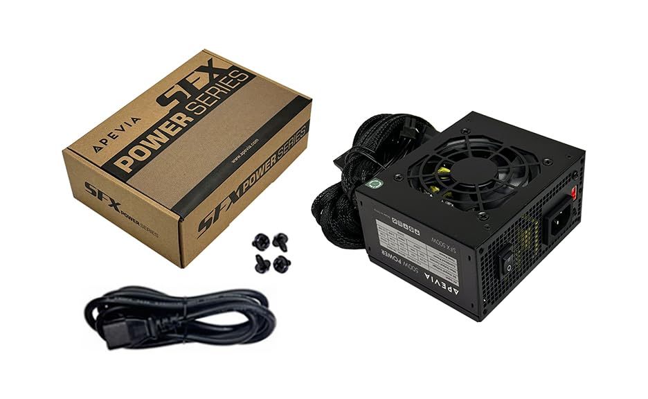 Apevia SFX-AP500W Mini ITX Solution/Micro ATX/SFX 500W Power Supply