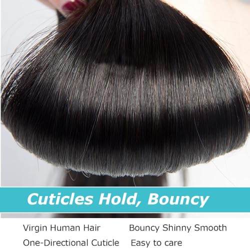 AnJudyReid Straight Hair Bundles 13A Brazilian Virgin Human Hair Bundles Straight 22 Inch 100% Unprocessed Virgin Hair 1 Bundles Straight Weave Hair Human Bundles