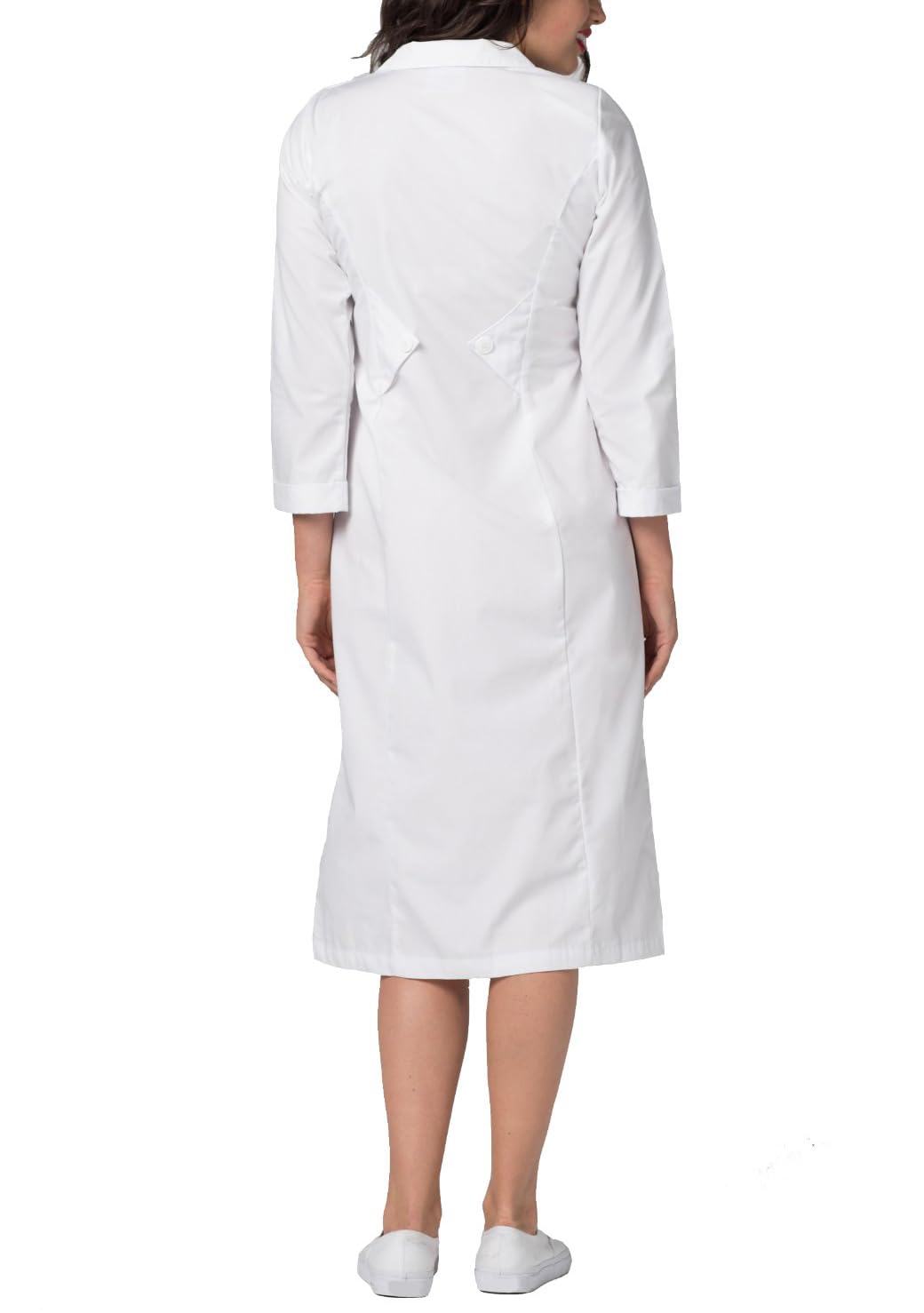 Adar Uniforms, Universal Scrub Dress for Women - Embroided Collar Dress - 2801 - White - 18