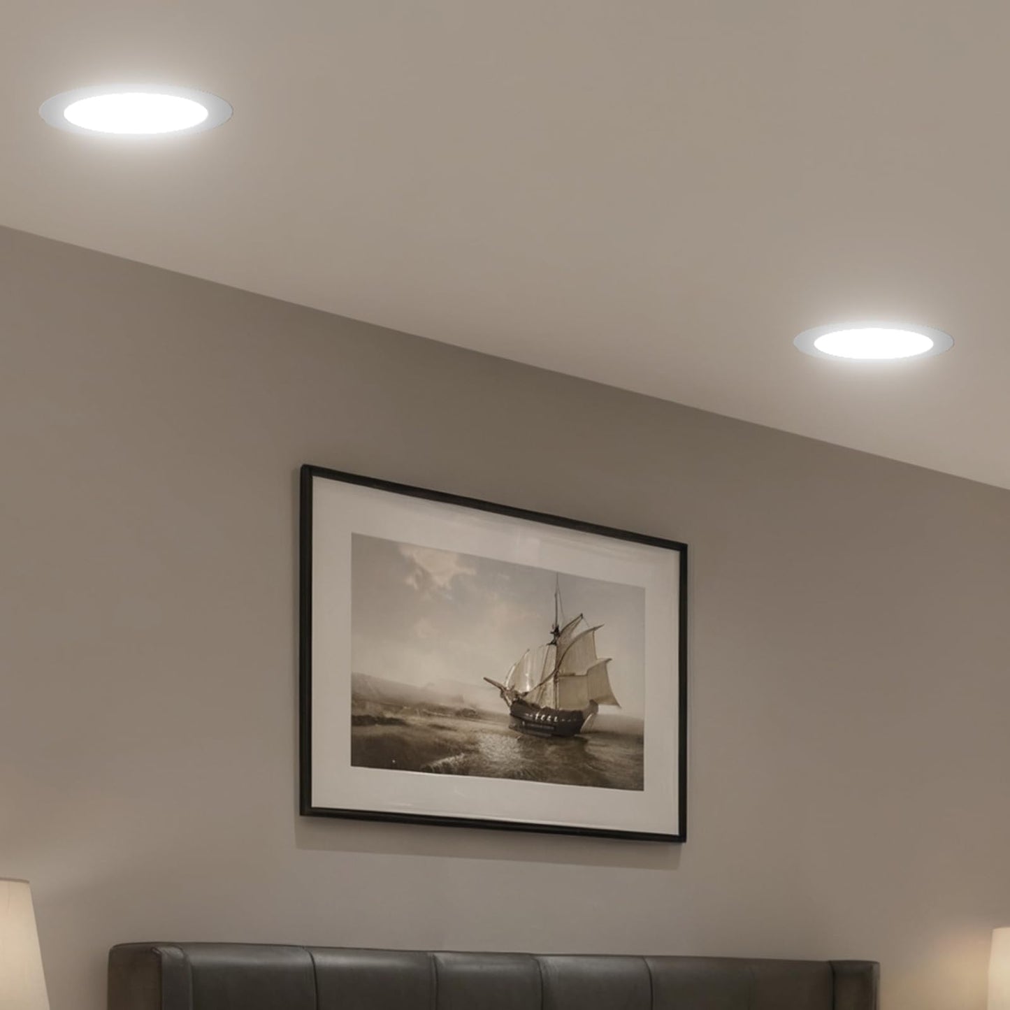 Amico 16 Pack 6 Inch 5CCT Ultra-Thin LED Recessed Ceiling Light with Junction Box, 2700K/3000K/4000K/5000K/6000K Selectable, Dimmable Can Light, 1200LM High Brightness Downlight,15W Eqv 130W,ETL
