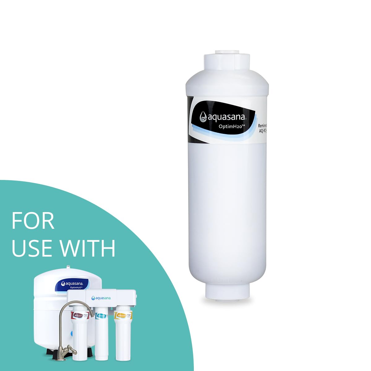 Aquasana AQ-RO3-RM Replacement Remineralizer for OptimH20 Reverse Osmosis Water Filter - Not Compatible with SmartFlow Systems