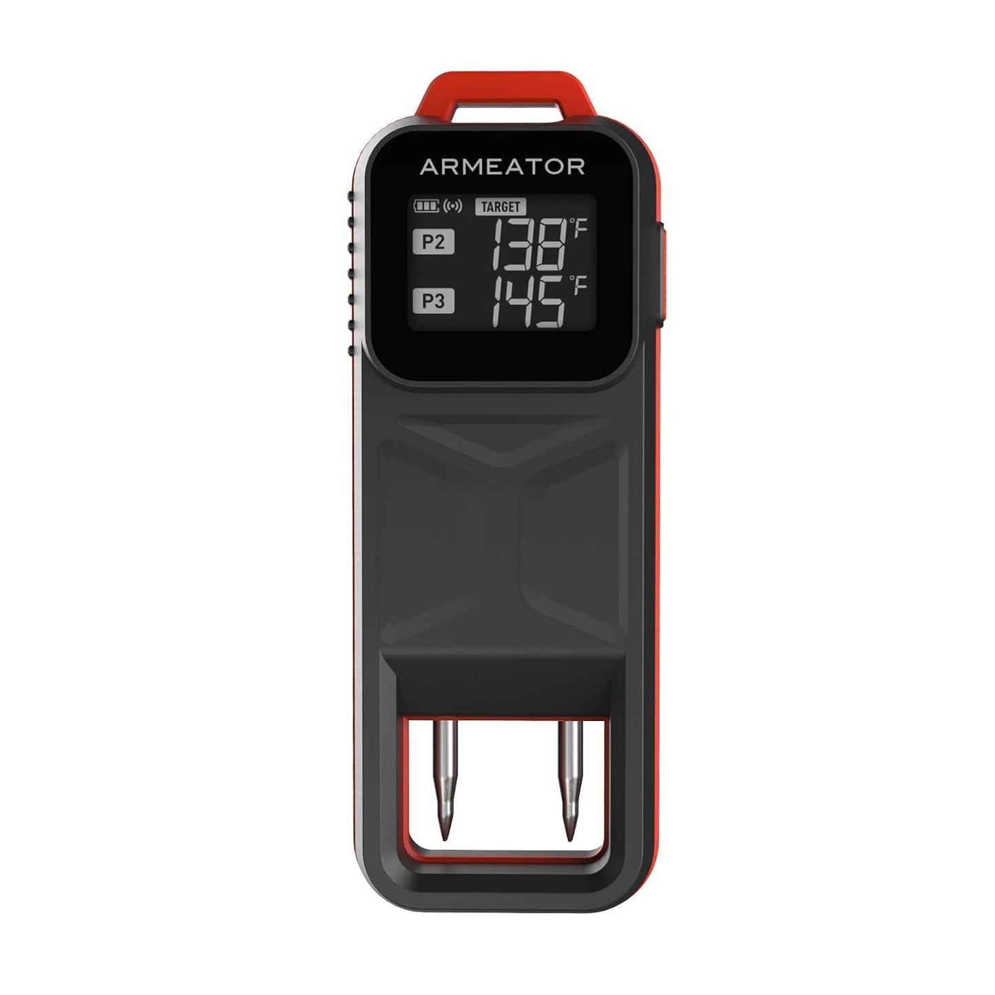 ARMEATOR Smart Meat Thermometer with 2 Probes, Unlimited Range Bluetooth Meat Thermometer, Digital Food Thermometer for Remote Monitoring of BBQ Grill, Oven
