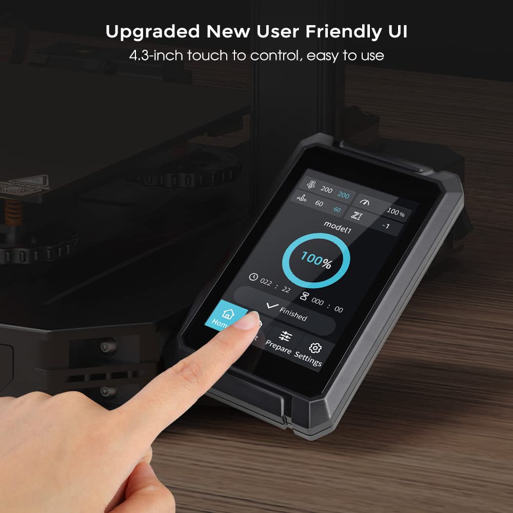 2024 New Version Creality Ender 3 S1 Pro with 200mm/s Printing Speed, Sprite Direct Extruder CR Touch Auto Leveling 300℃ High-Temp Print, Dual Z-axis Screw Build Volume 8.66x8.66x10.63 inch
