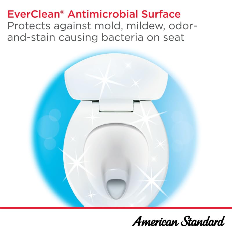 American Standard 5320B65CT.021 Champion Slow-Close Round Front Toilet Seat, Bone