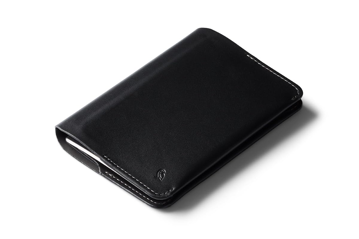 Bellroy Notebook Cover (Leather Folio for Notebook) - Black