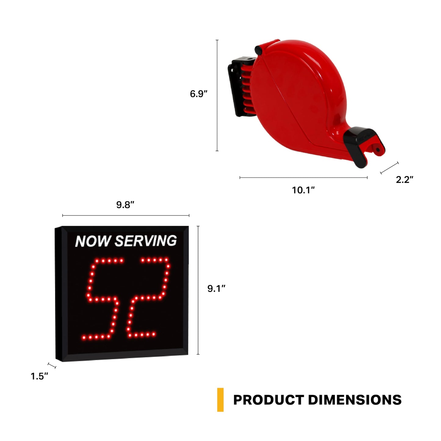 2-Digit Take A Number System with Free Ticket Roll (Made in America)