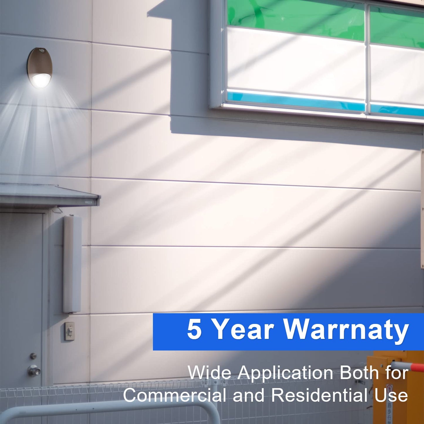 12W LED Emergency Wall Pack Light with Battery Backup, Photocell Sensor & Self Test, IP65 Waterproof Commercial Outdoor Emergency Security Light, Aluminum Housing, 120-277VAC UL Listed (1-Pack)