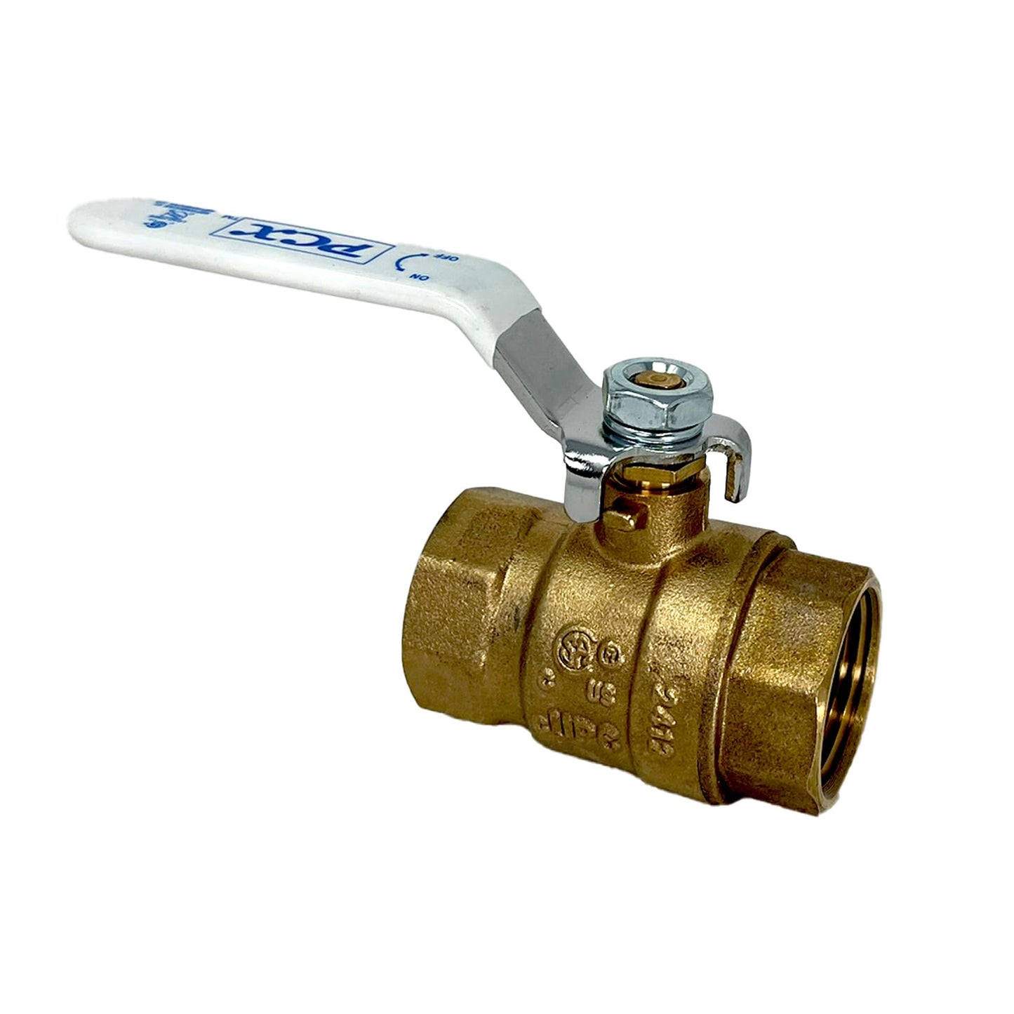 PROCURU 10-Pack 1/2-Inch FIP Female NPT Threaded (FxF) Heavy Duty Brass Ball Valve, Full Port, 600 WOG, Certified Safe (3BT050-10P)