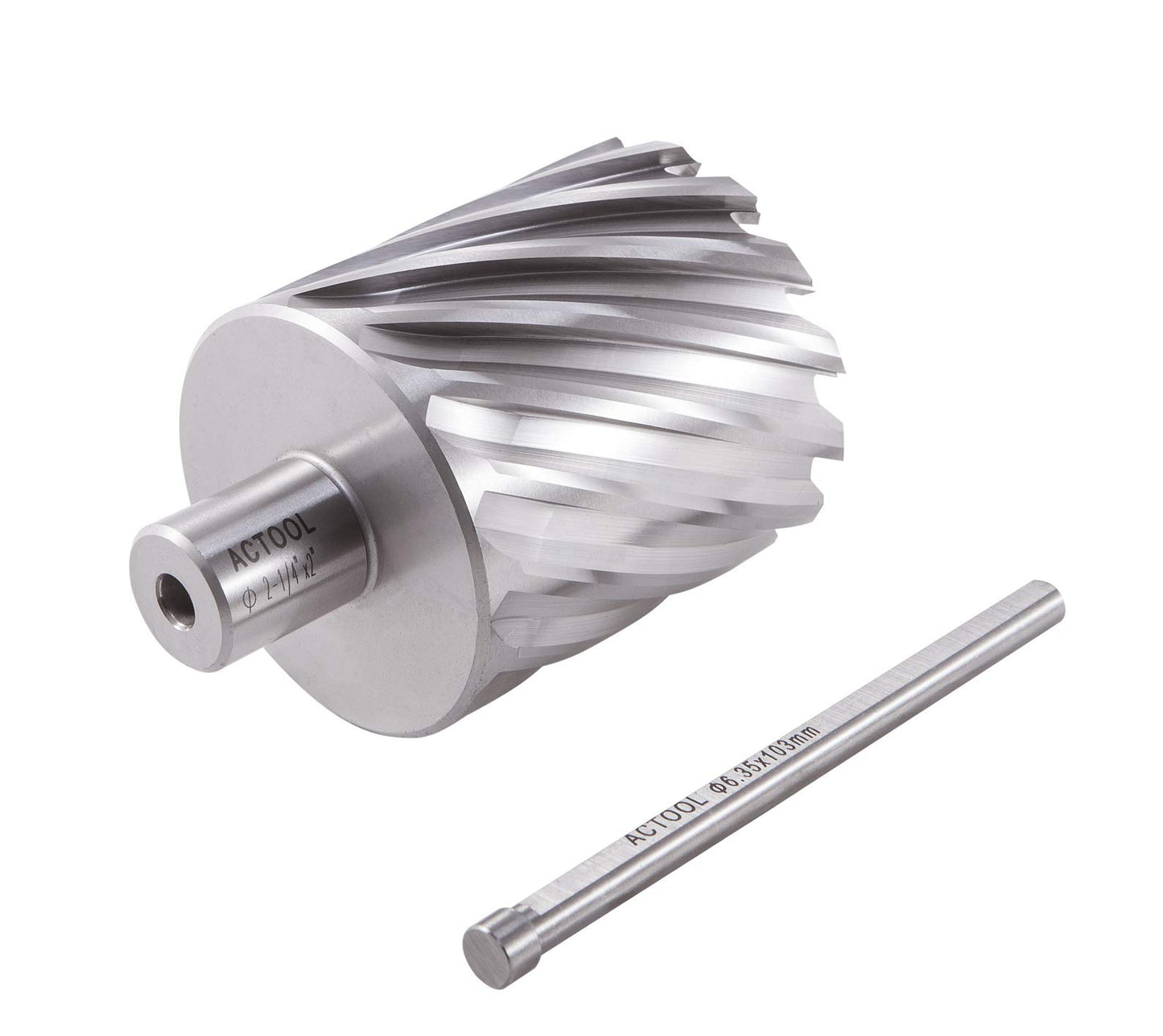 ACTOOL 2-1/4" Diameter × 2" Depth of Cut HSS ANNULAR Cutter with 3/4'' Weldon Shank
