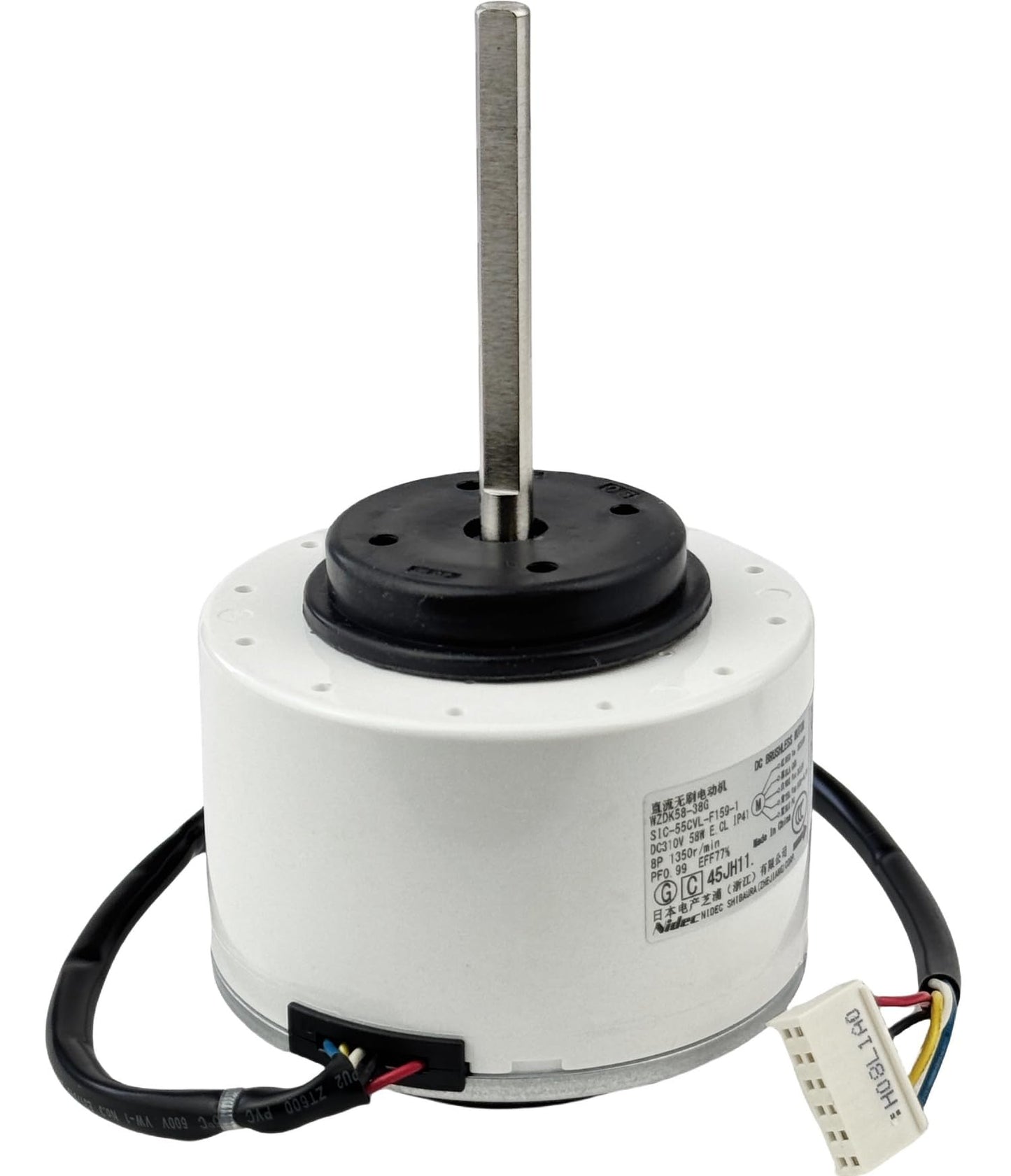 Air Conditioning Motor WZDK58-38G SIC-55CVL-F159-1 DC Brushless Motor, 310V 58W 1350r/min CCW Inverter Air Conditioner Brushless DC Motor for air Conditioner