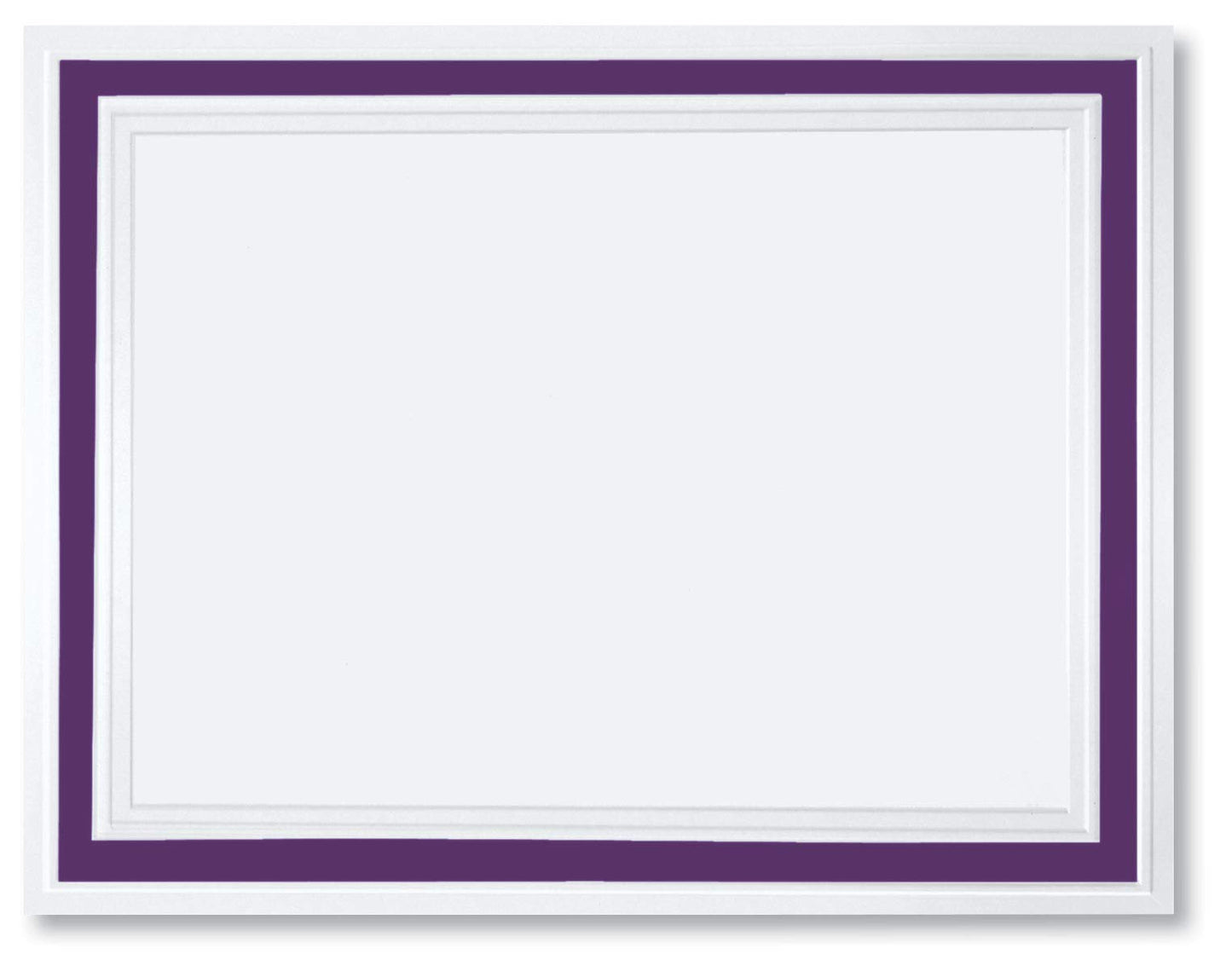 PaperDirect Pristine Specialty Certificates, 50 Sheets of 38lb White Paper, 8½" x 11", Purple Bold Foil Border, Perfect for Awards, Students, Employees, Volunteers, Course Completion, Diplomas