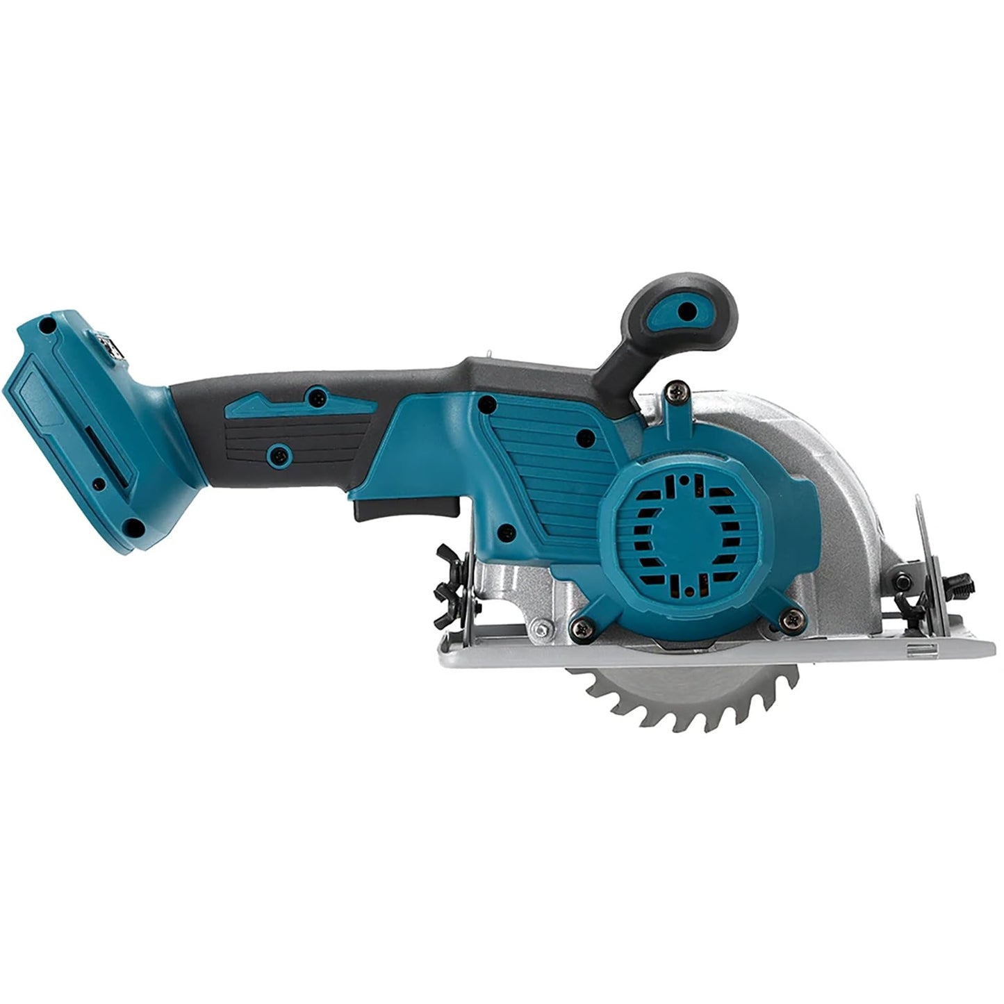 5 Inch Brushless Cordless Circular Saw with 4000mAh Battery,6500 RPM Compact Circular Saw,20mm Arbor with 1 TCT 30T Wood Blade and Scale Ruler