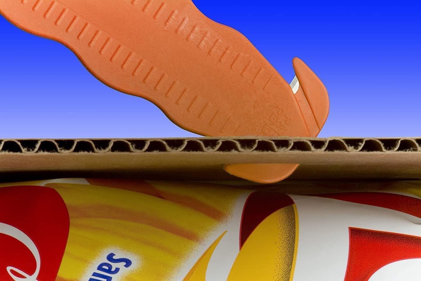 100 Safety Box Cutter Klever Kutter - Safety Package Opener Tool Box Cutter Safex - Utility Cardboard Cutter Value Pack (100, Yellow)